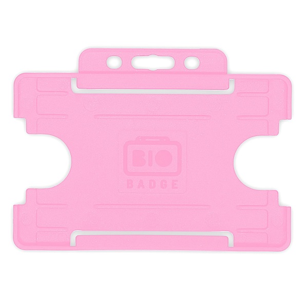 Bilde av Bio badge Cardholder/carrying face open plastic pink (horizontal/landscape). 60270459 (DE,SE,NO,FI,RO,PL)